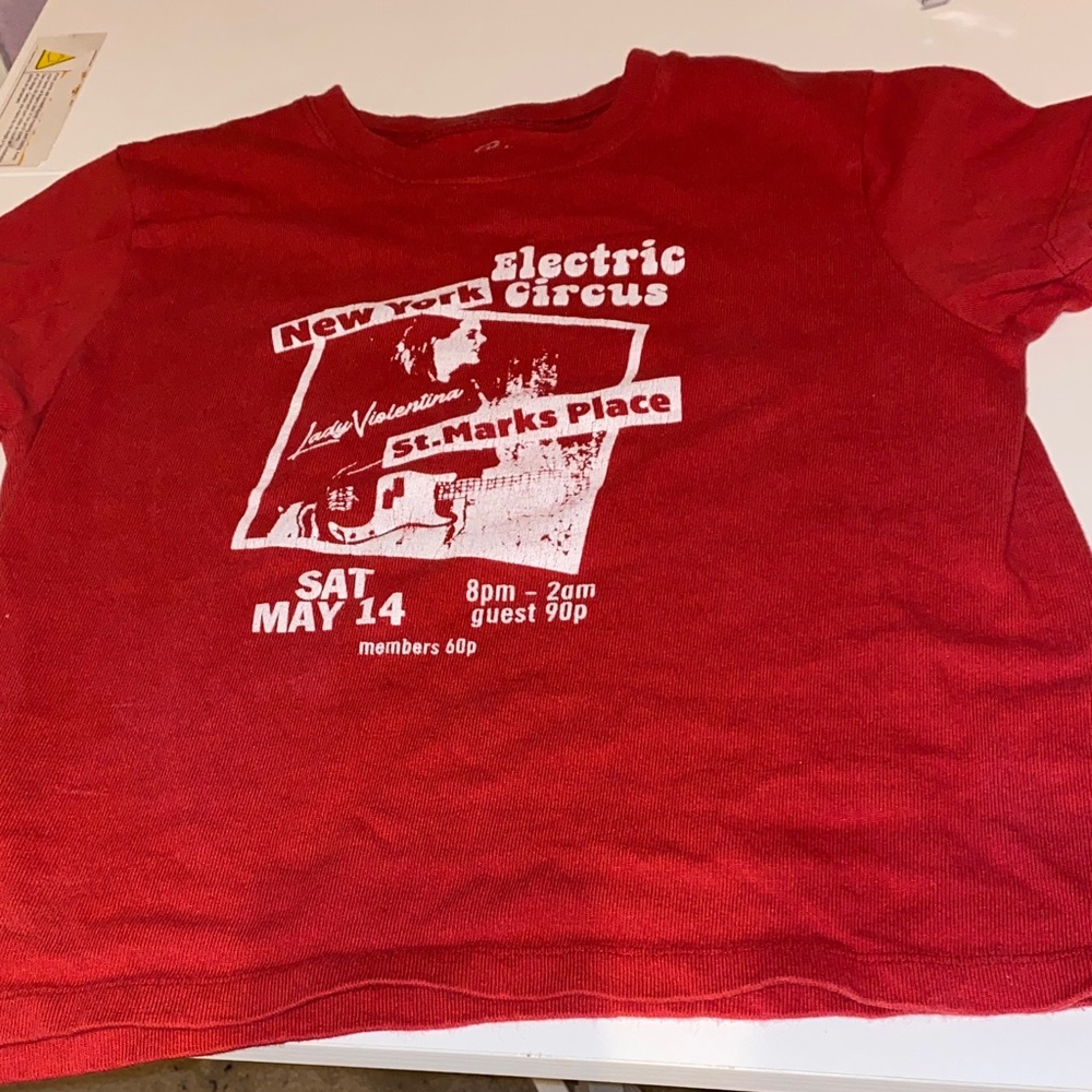 Brandy Melville Red Graphic Tee